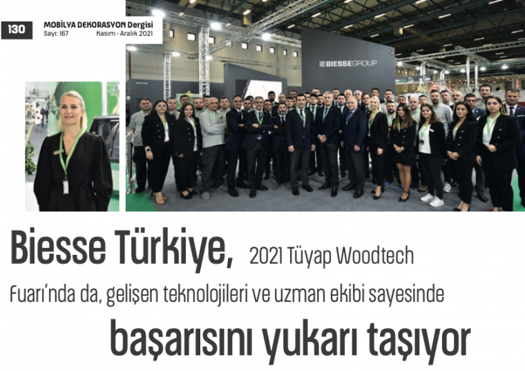 Biesse Trkiye, 2021 Tyap Woodtech Fuar’nda da gelien teknolojilerini sergiledi