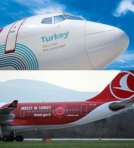 THY Uaklarna Giydirilen Sloganlar Trkiye Pazarna Dikkat ekiyor : Invest in Turkey den sonra imdi de Discover the Potential of Turkey