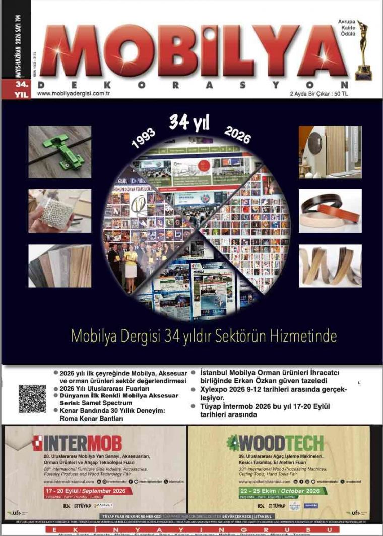 Mobilya dergisi May�s- Haziran 2026 say�m�z yay�nda
