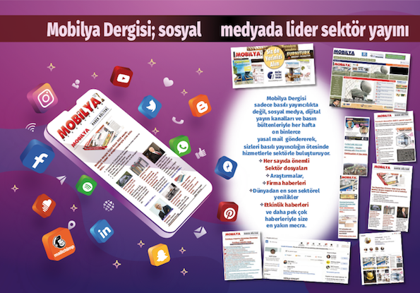 Mobilya dergisi tm sosyal medyada,