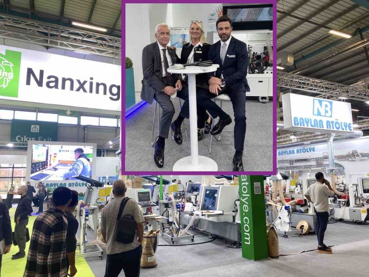 Woodtech 2023 Fuar�’nda 50 y�ll�k sekt�r prestijiyle Nuri Baylar sahalardayd�.